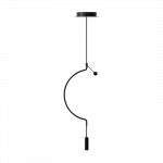 PAKABINAMAS LED &Scaron;VIESTUVAS LIAISON SPLIAX1 H57 6,6W JUODAS