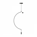PAKABINAMAS LED &Scaron;VIESTUVAS LIAISON SPLIAX1 H91 6,6W JUODAS