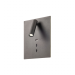 Sieninis LED &scaron;viestuvas ZEN 19W balck su USB