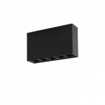 LUBINIS LED &Scaron;VIESTUVAS INVISIBLE RECTANGULAR 12W JUODAS