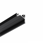 LED PROFILIS CORNER12.V2 EF/U KAMPINIS, 2M, JUODAS