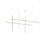 PAKABINAMAS LED &Scaron;VIESTUVAS COORDINATES SUSPENSION 4 CLIII 147W PILKAS