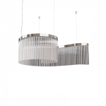 PAKABINAMAS LED &Scaron;VIESTUVAS CARMEN L125 64W CHROMO SPALVOS