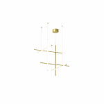 PAKABINAMAS LED &Scaron;VIESTUVAS COORDINATES SUSPENSION 3 671W AUKSO SPALVOS