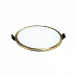 LED panelė 24W SLIM IP44 BRASS