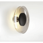 Sieninis LED &scaron;viestuvas AURA PLUS Transparent smoked
