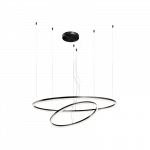 Pakabinamas LED &scaron;viestuvas orbit black 2 dimeriuojams Dali 3000K