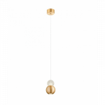 Pakabinamas LED &scaron;viestuvas AOBA 8W aukso spalvos