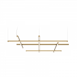 Pakabinamas LED &scaron;viestuvas Hilow Mat Brass High Emission DALI/Push DIM