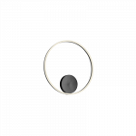 Sieninis - lubinis led dimeriuojamas LED &scaron;viestuvas Orbit D60 black 3000K TRIAC direct