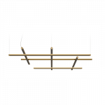 Pakabinamas LED &scaron;viestuvas Hilow Mat Brass Soft Emission DALI/Push DIM