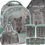 Mokyklinis rinkinys Grey Cat 4el. &ndash; Paso