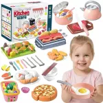 WOOPIE Virtuvėlės Aksesuarų Rinkinys 108 vnt. &ndash; Žaisliniai Maisto Produktai
