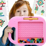 WOOPIE MagPad Magnetinė Lenta Drambliukas Montessori 84 sagutės