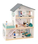TOOKY TOY Didelis medinis lėlių namelis su figūrėlėmis, FSC