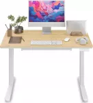 Elektrinis stalas su bambukiniu stalvir&scaron;iu NEWAI 120x60 cm