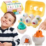WOOPIE Montessori Rū&scaron;iuoklis Kiau&scaron;iniai su Vi&scaron;čiukais 6 vnt.
