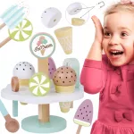TOOKY TOY Medinis magnetinis ledų rinkinys su stovu