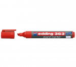 Žymeklis baltai lentai Edding 363, kirstu galiuku, 1-5mm, raudonos spalvos