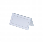 Informacinis laikiklis A formos, 52x100mm, pastatomas, horizontalus