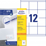 Lipnios etiketės Avery Zwerckform, A4, 70x67,7mm, 12 etikečių lape, 100 lapų, baltos spalvos