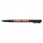 Permanentinis žymeklis Edding 143 B OHP, kirstu galiuku, 1-3mm, juodos spalvos