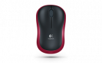 Belaidė optinė LOGITECH M185, raudona sp.