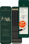 Pie&scaron;tukų rinkinys Faber-Castell Pitt Graphite Matt, 6 dalių