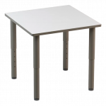 Reguliuojamo auk&scaron;čio stalas 80x60 cm (T2-T6) baltas