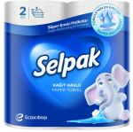 Popieriniai rank&scaron;luosčiai SELPAK, 3 sluoksnių, 84 lapeliai, 11,25 m ilgio, 2 ritinėliai, balta sp.