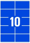 Lipnios etiketės Avery Europe, A4, 105x57mm, 10 etikėčių lape, 100 lapų, baltos spalvos