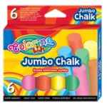 *Spalvota kreida Colorino Kids Jumbo, apvali, 6vnt