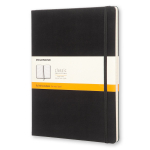 Užra&scaron;ų knygutė Moleskine Classic 19x25cm, linijomis, kietu vir&scaron;eliu, juodos spalvos