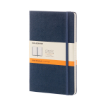 Užra&scaron;ų knygutė Moleskine Classic 13x21cm, linijomis, kietu vir&scaron;eliu,tamsiai mėlynos spalvos