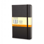 Užra&scaron;ų knygutė Moleskine Classic 9x14cm, linijomis, kietu vir&scaron;eliu, juodos spalvos