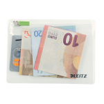 Aplankas-ki&scaron;enėlė Leitz XS, 13x9,5mm, su užtrauktuku, plastikinis, skiadrus, 2vnt