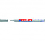 Žymeklis Edding 751 lako pagrindu, apvaliu galiuku, 1-2mm, sidabrinės spalvos