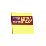 Lipnūs lapeliai Stick&acute;N Extra Sticky 21670, 76x76mm, 90 lapelių, neoninės geltonos spalvos