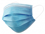 Vienkartinės apsauginės veido kaukės,trijų sluoksnių, 50vnt pakuotėje