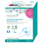 Ploni ir itin ilgi medvilniniai higieniniai paketai su sparneliais, ekologi&scaron;ki