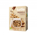 Granola su &scaron;okoladu ir lazdynų rie&scaron;utais, ekologi&scaron;ka