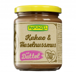 Kokosų ir lazdynų rie&scaron;utų kremas su datulėmis ir kakava, ekologi&scaron;kas