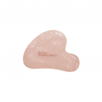 Rožinio kvarco veido masažuoklis Gua Sha