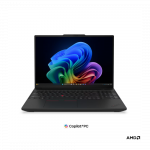 Lenovo ThinkPad T16 G5 AMD | Black | 16 " | IPS | 1920 x 1200 pixels | WUXGA | Anti-glare | AMD Ryzen AI 5 PRO | 440 | 16 GB | SODIMM DDR5 | Solid-state drive capacity 512 GB | AMD Radeon 840M Graphics | Windows 11 Pro | 802.11be | Bluetooth version 5.4