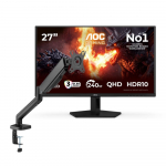 Mėnesio pasiūlymas | AOC Q27G41ZDF 27" QHD 240Hz QD-OLED | HiSmart monitoriaus laikiklis