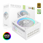 Gamemax PSU | RGB 850G WH | 850 W | Gold | White | Full Modular