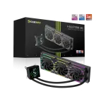 Gamemax HAILSTORM 360 LCD BK 360mm ARGB skysčio au&scaron;intuvas su 3,95" LCD ekranu &ndash; juodas
