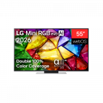 LG 4K evo AI Mini RGB TV | 55MRGB87B3B | 55 | Smart TV | webOS | UHD | Black