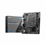 MSI | PRO H610M-E DDR4 | Processor family Intel | Processor socket LGA1700 | DDR4 DIMM | Memory slots 2 | Supported hard disk drive interfaces SATA, M.2 | Number of SATA connectors 4 | Chipset Intel H610 | Mirco-ATX