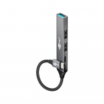 Goobay Slim 4-Port USB Hub, USB-C to USB-C/USB-A, 5 Gbit/s | 74459